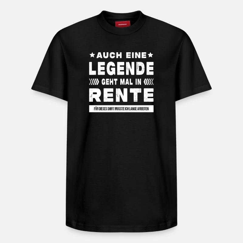 Rentner Ruhestand Geschenkidee - Relaxed Unisex Supima Cotton T-Shirt – von SPREAD - Schwarz