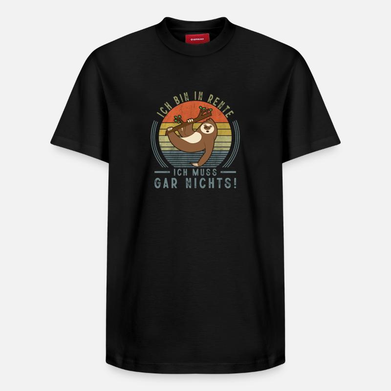 Rentner Ruhestand Geschenkidee - Relaxed Unisex Supima Cotton T-Shirt – von SPREAD - Schwarz