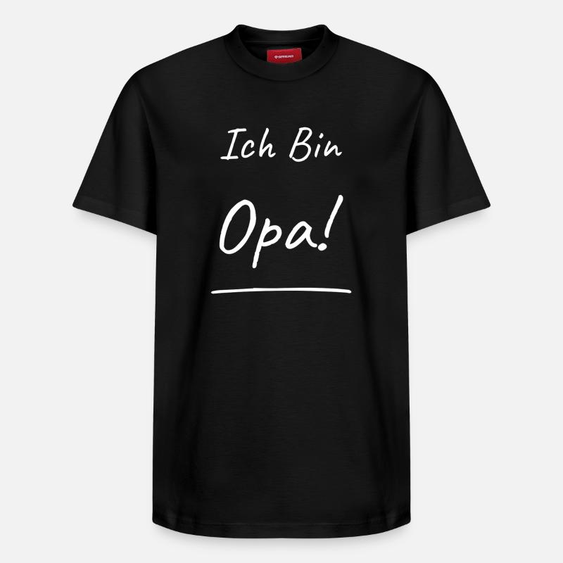 Ich Bin Opa! - Relaxed Unisex Supima Cotton T-Shirt – von SPREAD - Schwarz