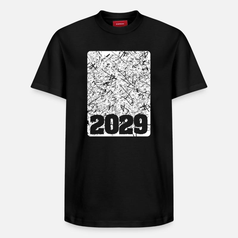 Numéro 2029 - T-shirt unisexe décontracté en coton Supima – de SPREAD - noir