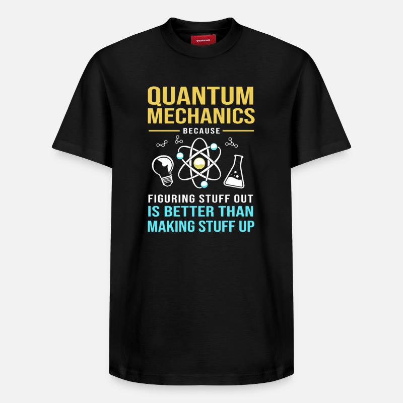 Quantenphysik Quantenmechanik Quantensprung - Relaxed Unisex Supima Cotton T-Shirt – von SPREAD - Schwarz
