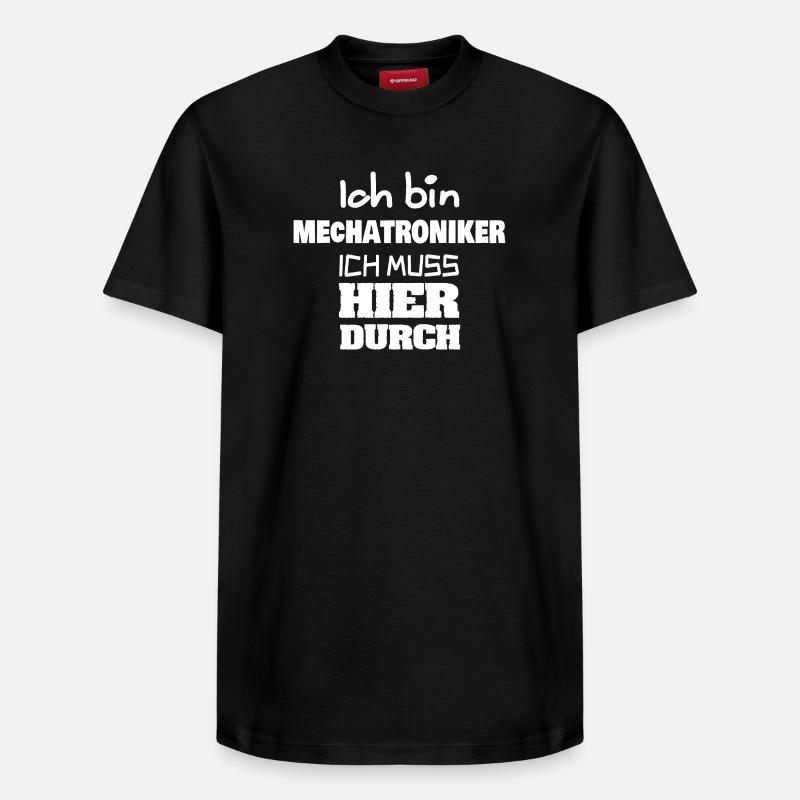 Mechatroniker - Relaxed Unisex Supima Cotton T-Shirt – von SPREAD - Schwarz
