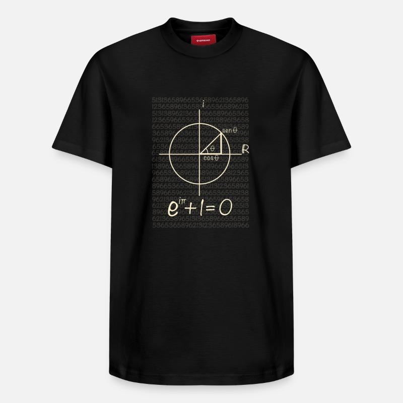 Équation d’Euler - T-shirt unisexe décontracté en coton Supima – de SPREAD - noir
