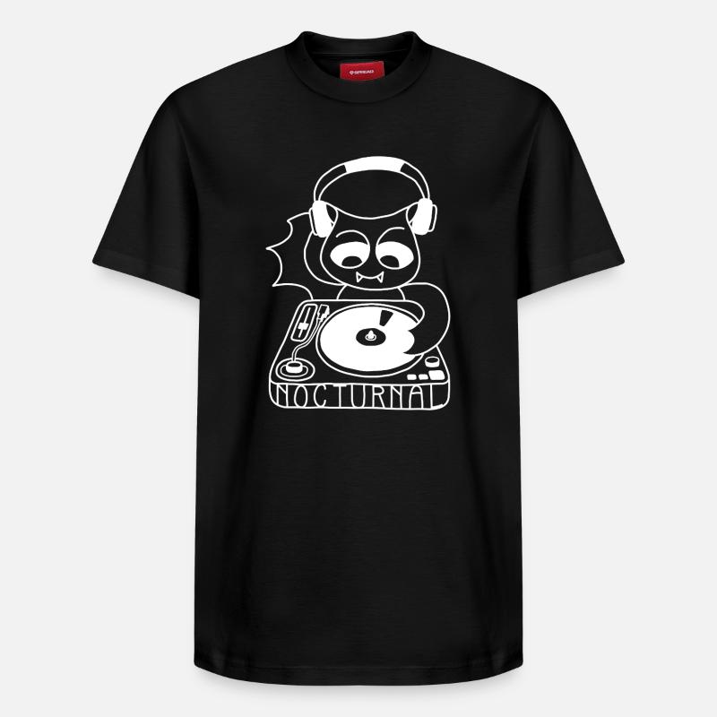 DJ Bat - T-shirt unisexe décontracté en coton Supima – de SPREAD - noir