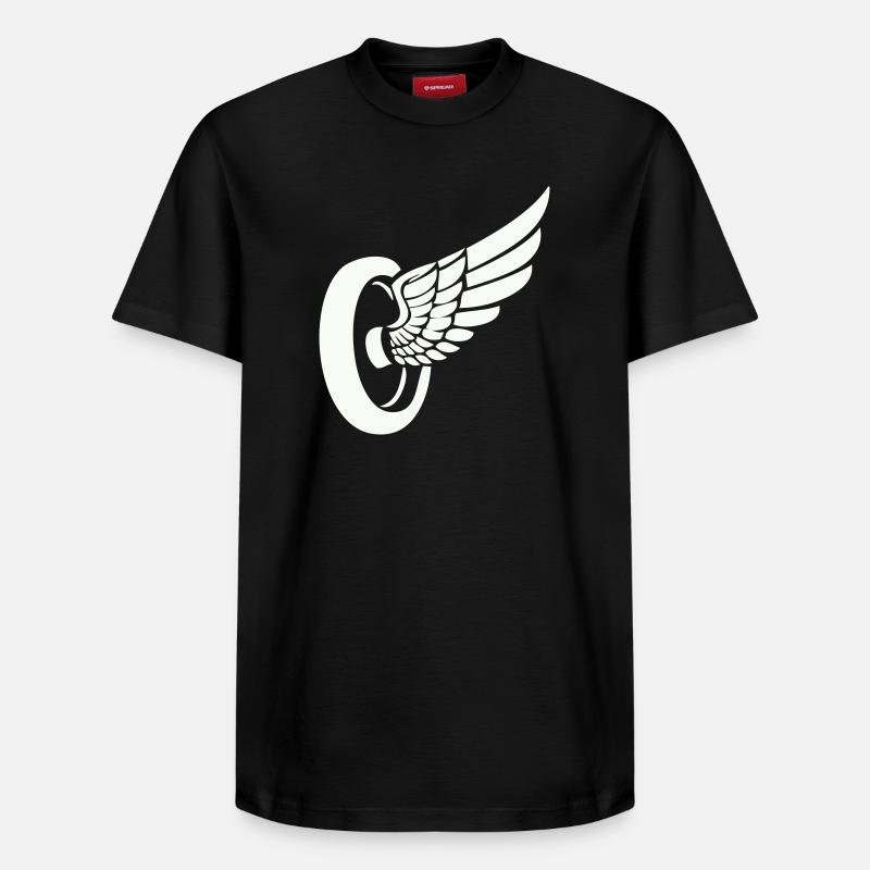 Ailerons de pneus - T-shirt unisexe décontracté en coton Supima – de SPREAD - noir