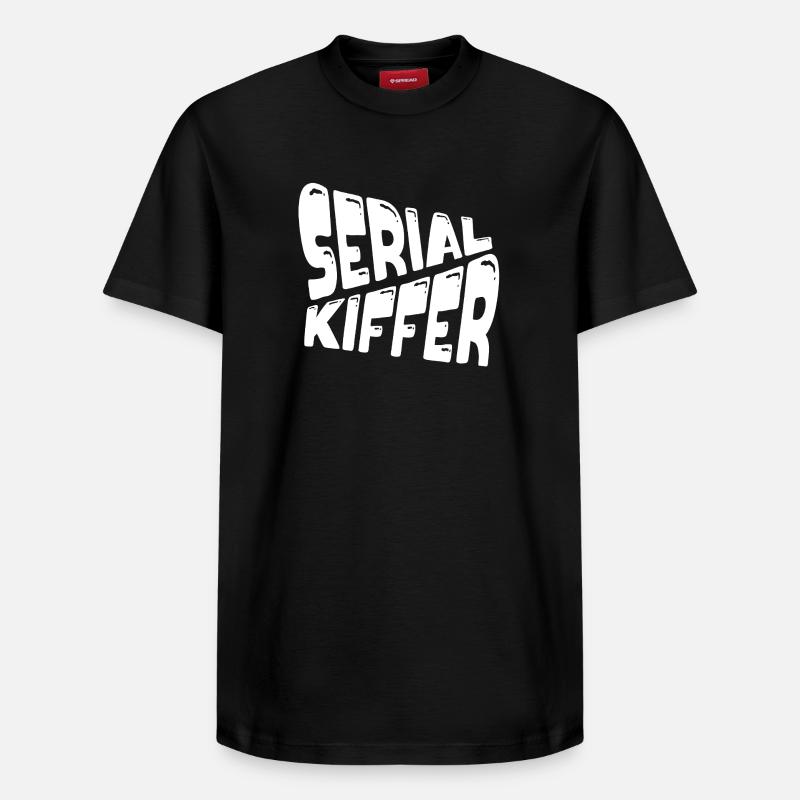 Serial kiffer - T-shirt unisexe décontracté en coton Supima – de SPREAD - noir