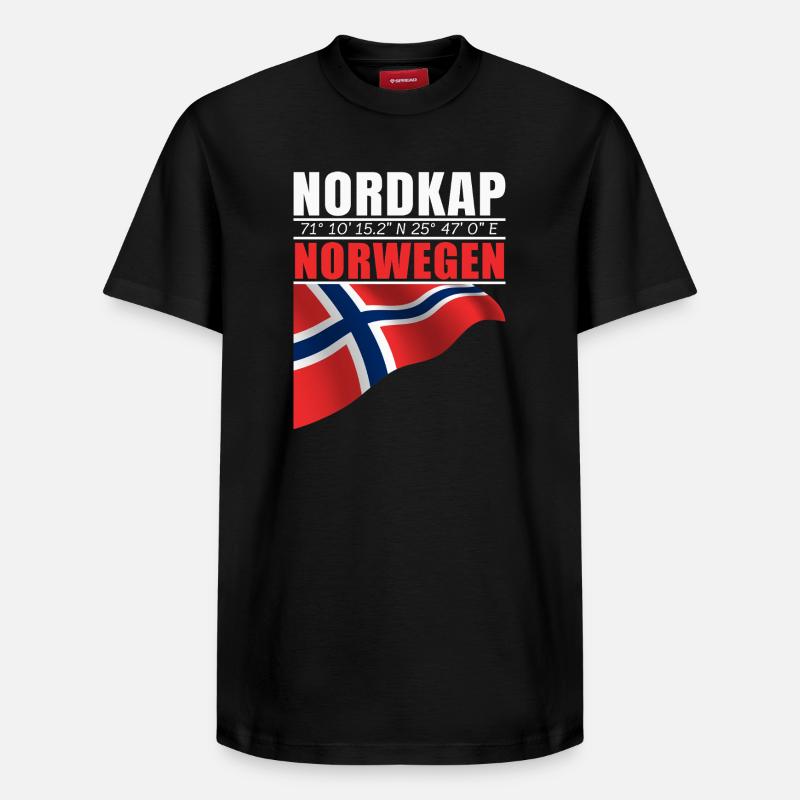 Cap Nord - T-shirt unisexe décontracté en coton Supima – de SPREAD - noir