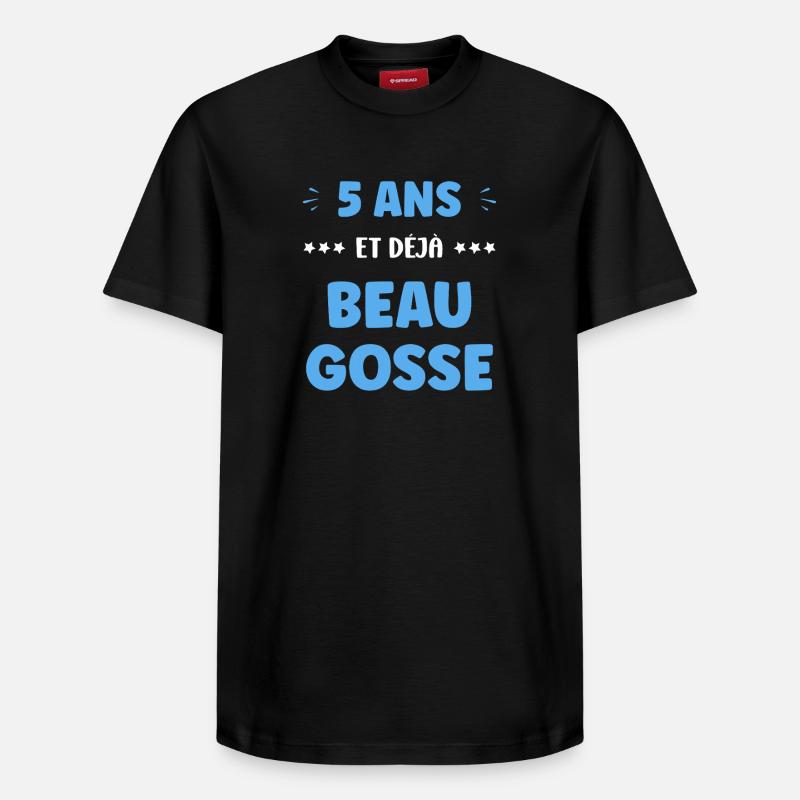 5 ans - T-shirt unisexe décontracté en coton Supima – de SPREAD - noir