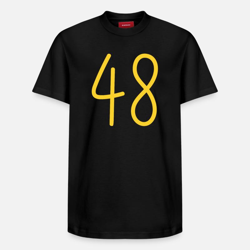 48 - T-shirt unisexe décontracté en coton Supima – de SPREAD - noir