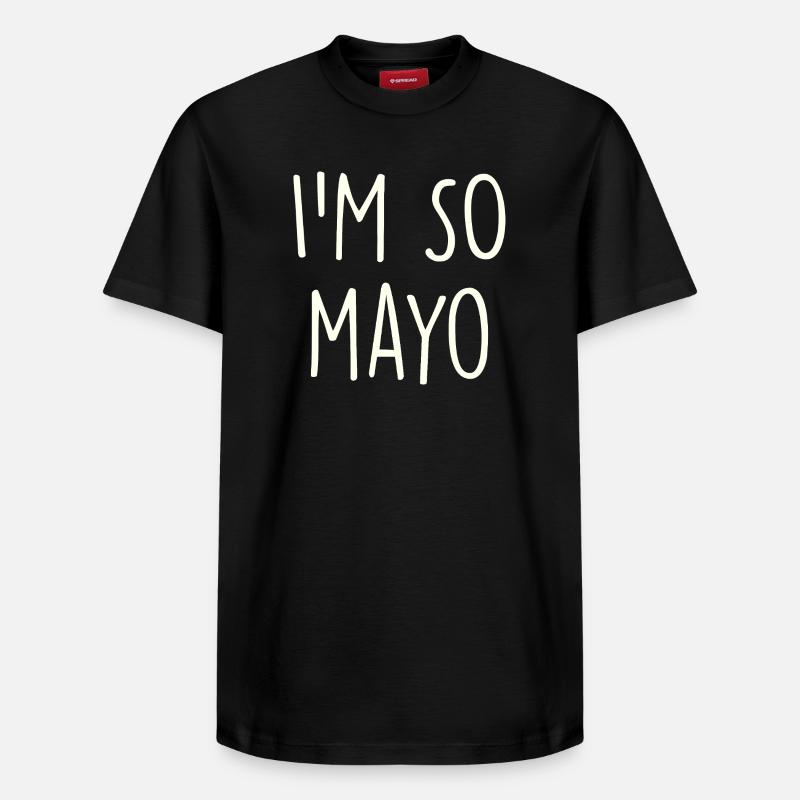 Mayo Mayonnaise - T-shirt unisexe décontracté en coton Supima – de SPREAD - noir