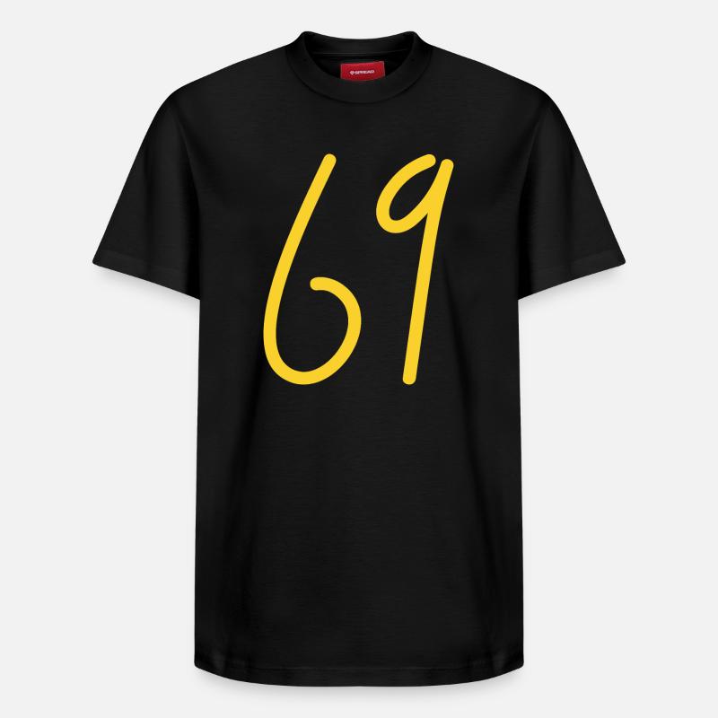 69 - T-shirt unisexe décontracté en coton Supima – de SPREAD - noir