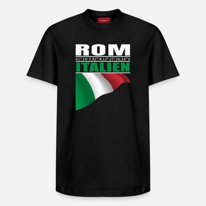 Rome - T-shirt unisexe décontracté en coton Supima – de SPREAD - noir