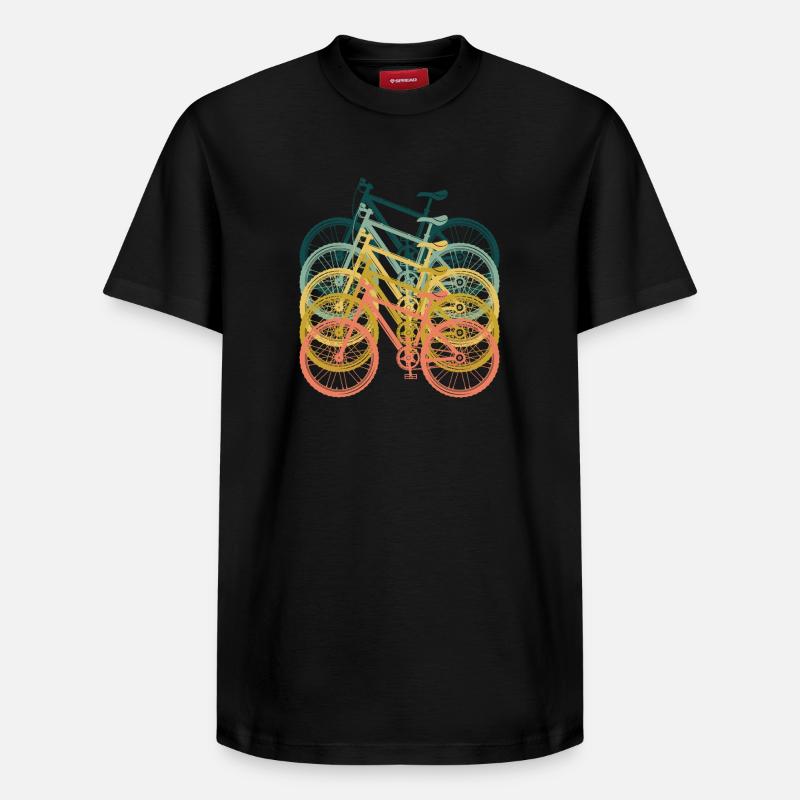 Silhouettes VTT - T-shirt unisexe décontracté en coton Supima – de SPREAD - noir