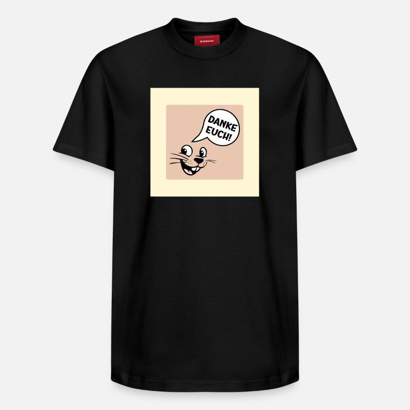 Danke Euch Abschied - Relaxed Unisex Supima Cotton T-Shirt – von SPREAD - Schwarz