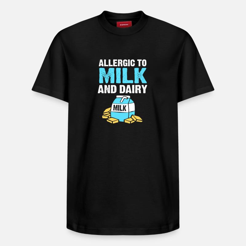 Allergie alimentaire - T-shirt unisexe décontracté en coton Supima – de SPREAD - noir