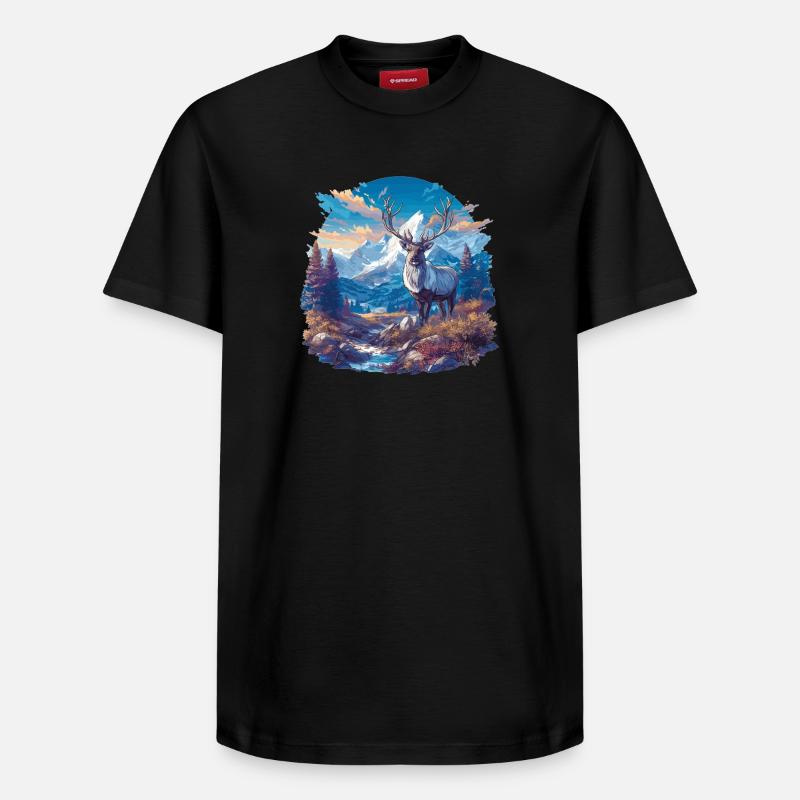 Renne Renne - T-shirt unisexe décontracté en coton Supima – de SPREAD - noir
