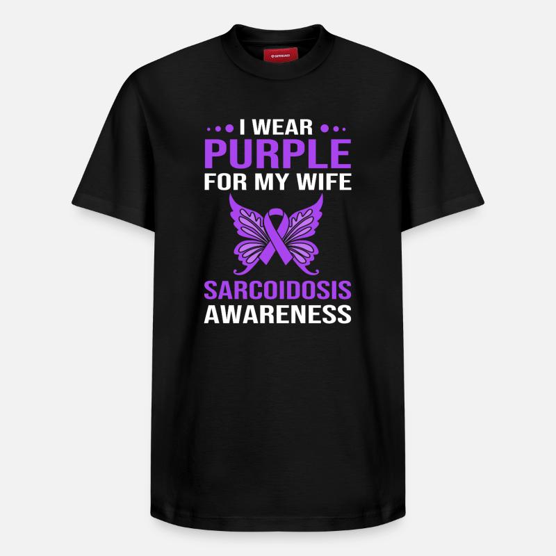Sarcoïdose - T-shirt unisexe décontracté en coton Supima – de SPREAD - noir