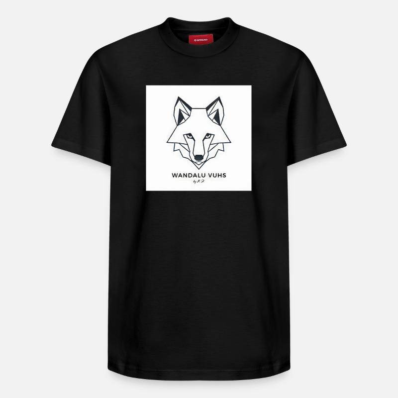 Wandalu Vuhs Fox - T-shirt unisexe décontracté en coton Supima – de SPREAD - noir