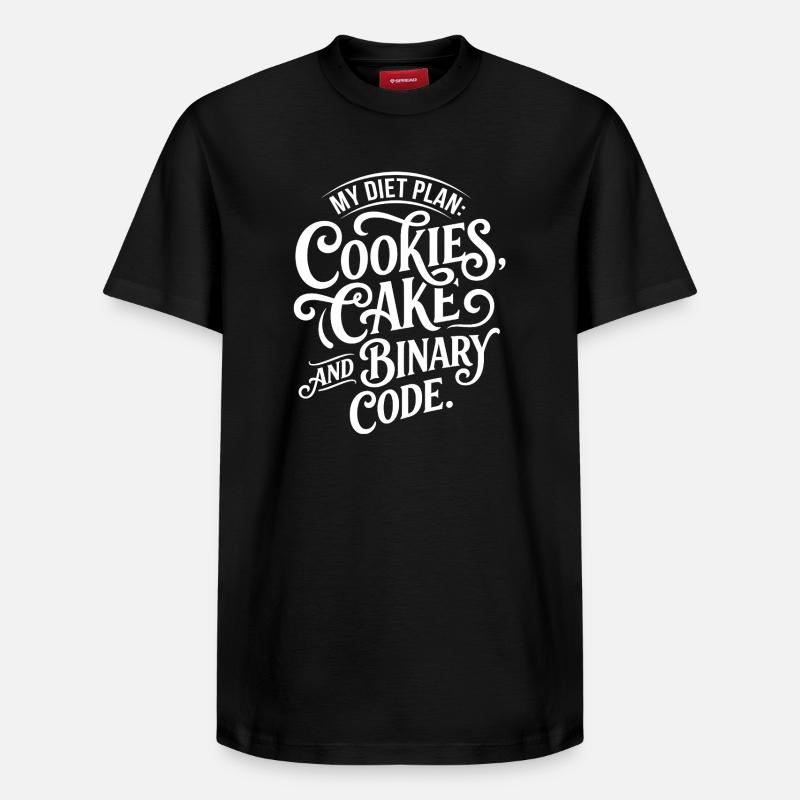 Cookies Kuchen Binärcode Design - Relaxed Unisex Supima Cotton T-Shirt – von SPREAD - Schwarz