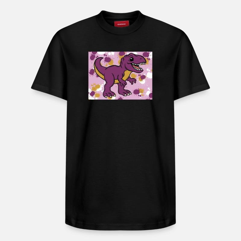 Allosaurus Dino - T-shirt unisexe décontracté en coton Supima – de SPREAD - noir
