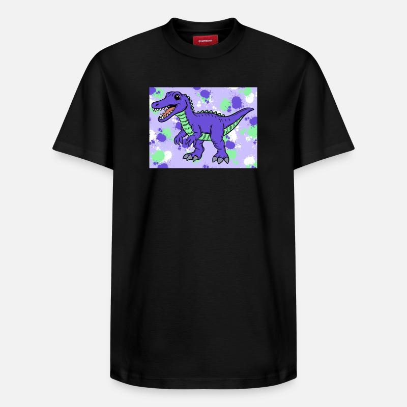 Baryonyx Dino - Relaxed Unisex Supima Cotton T-Shirt – von SPREAD - Schwarz