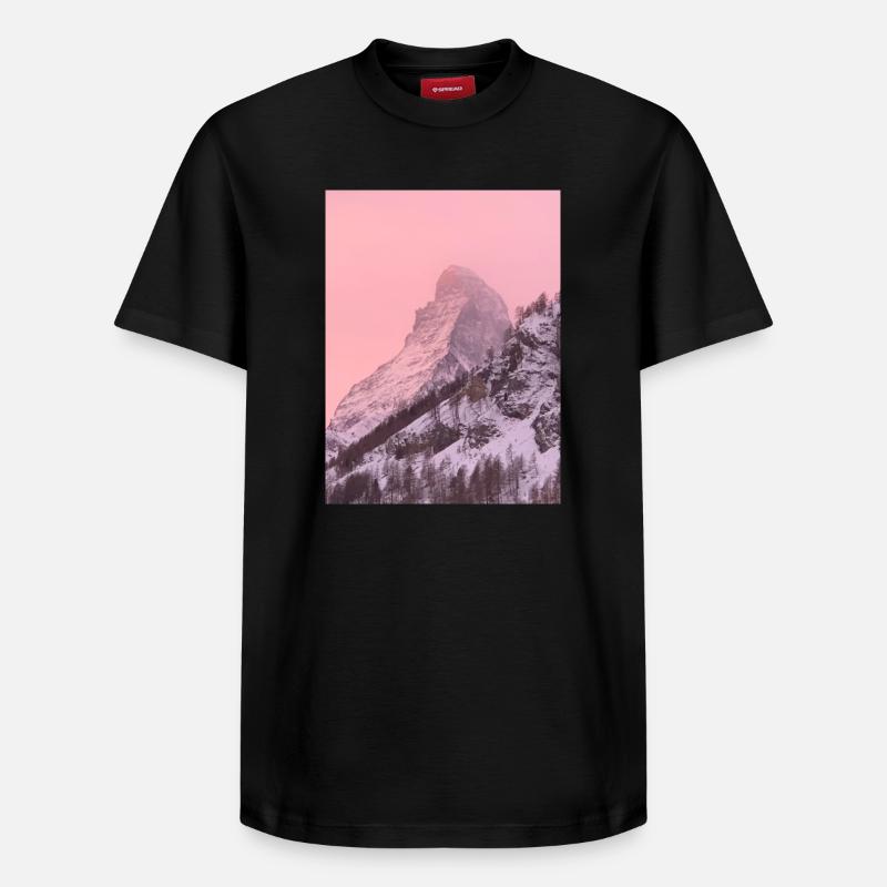 Matterhorn 3 - T-shirt unisexe décontracté en coton Supima – de SPREAD - noir
