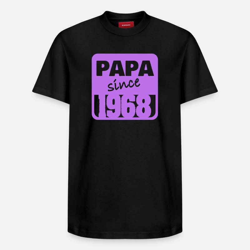 Papa 1968 - T-shirt unisexe décontracté en coton Supima – de SPREAD - noir