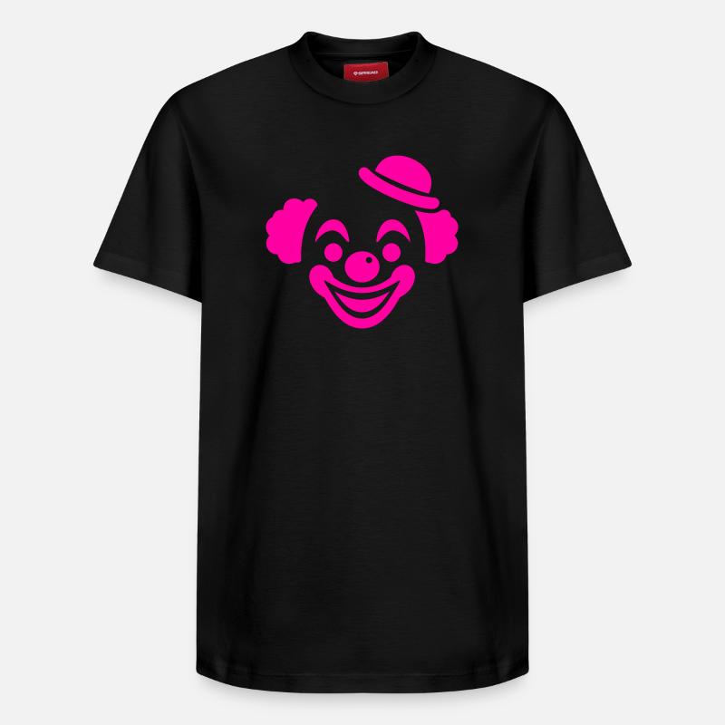 Motif du clown rose - T-shirt unisexe décontracté en coton Supima – de SPREAD - noir