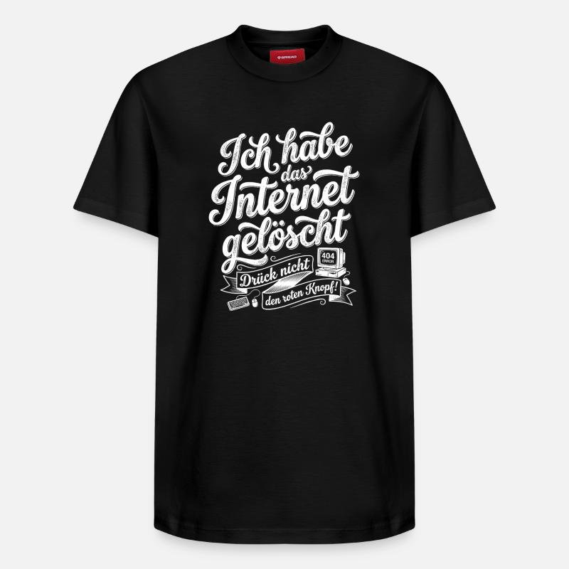 J’ai supprimé Internet - T-shirt unisexe décontracté en coton Supima – de SPREAD - noir