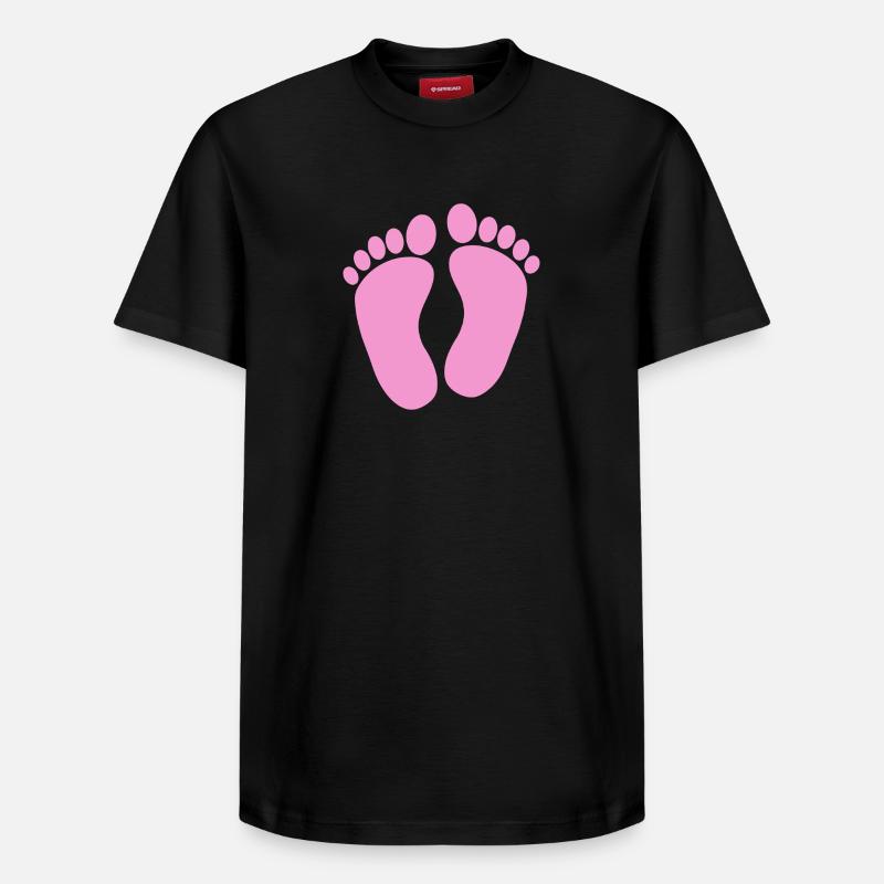 Pieds de bébé - T-shirt unisexe décontracté en coton Supima – de SPREAD - noir