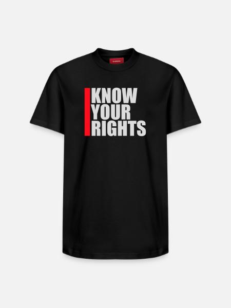 Know Your Rights Activism Justice Freedom - Relaxed Unisex Supima Cotton T-Shirt – by SPREAD - black