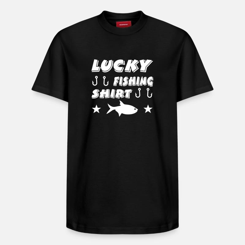 Pêche - T-shirt unisexe décontracté en coton Supima – de SPREAD - noir