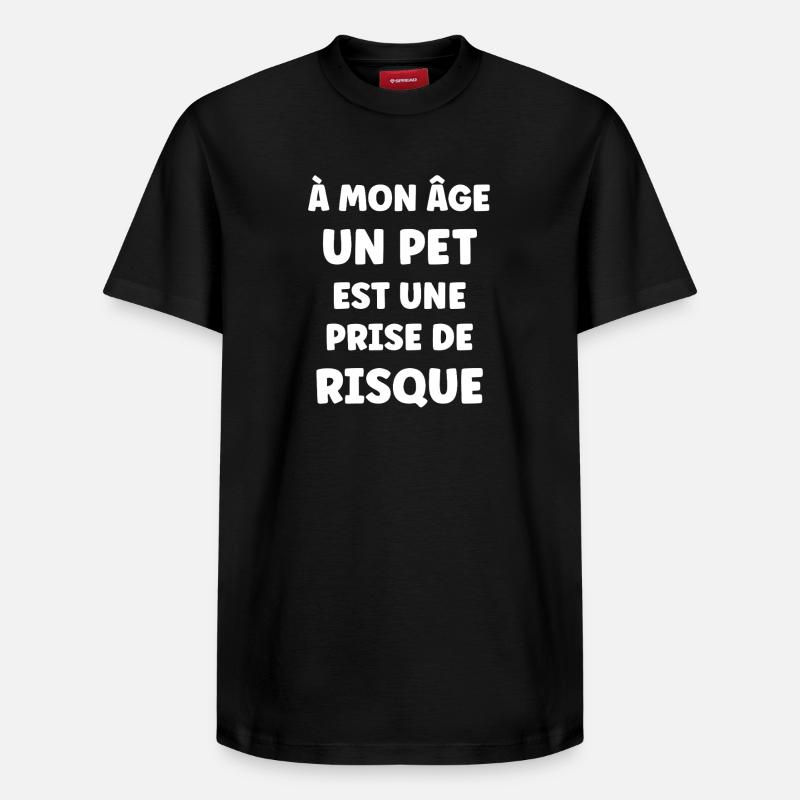 Alter und Risiko – ein - Relaxed Unisex Supima Cotton T-Shirt – von SPREAD - Schwarz