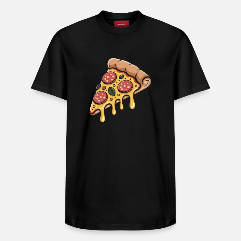 Pizzaiatrice - T-shirt unisexe décontracté en coton Supima – de SPREAD - noir