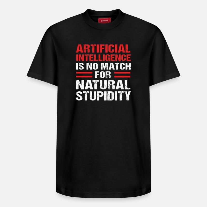 Intelligence artificielle GPT - T-shirt unisexe décontracté en coton Supima – de SPREAD - noir