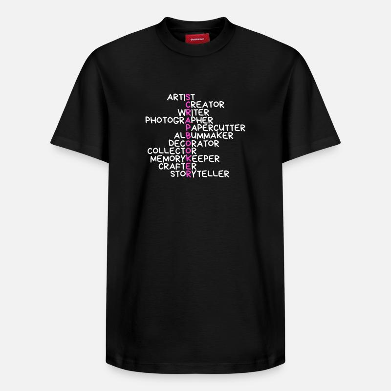 Scrapbooker - T-shirt unisexe décontracté en coton Supima – de SPREAD - noir