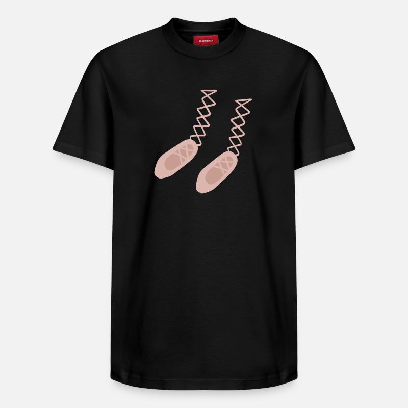 Pantoufles de ballet - T-shirt unisexe décontracté en coton Supima – de SPREAD - noir