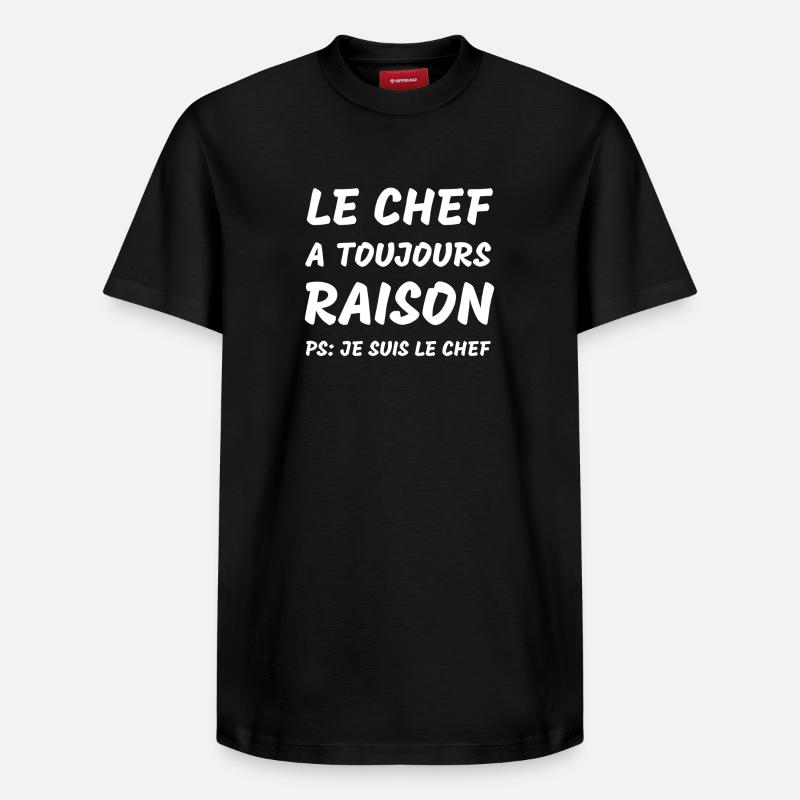 cuisine chef humour cuisinier - T-shirt unisexe décontracté en coton Supima – de SPREAD - noir