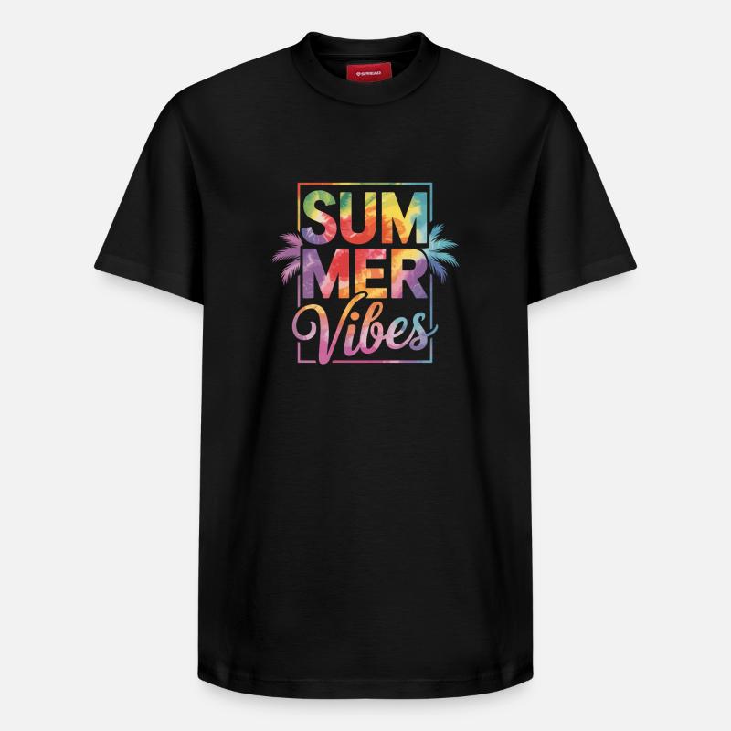 Ambiance estivale - T-shirt unisexe décontracté en coton Supima – de SPREAD - noir