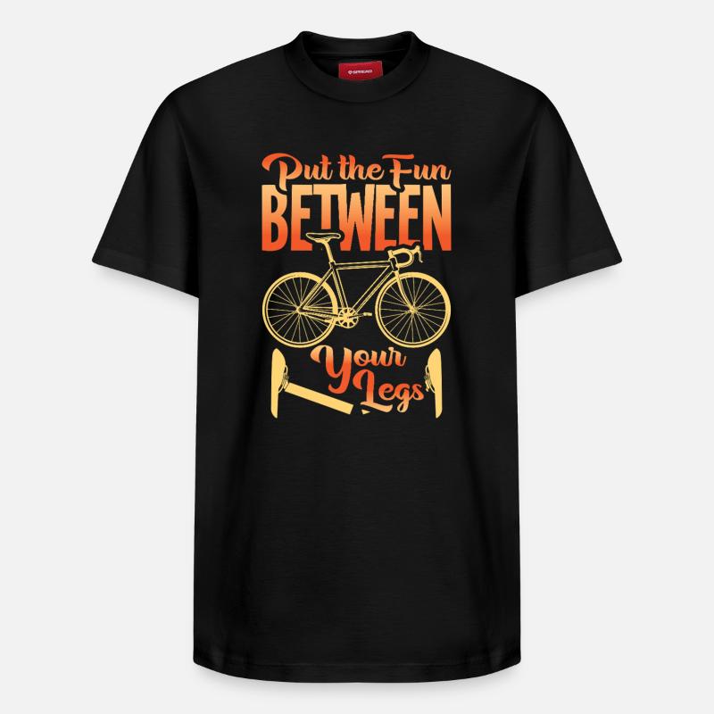 BMX Bicyclette Dire BMX Biker - T-shirt unisexe décontracté en coton Supima – de SPREAD - noir