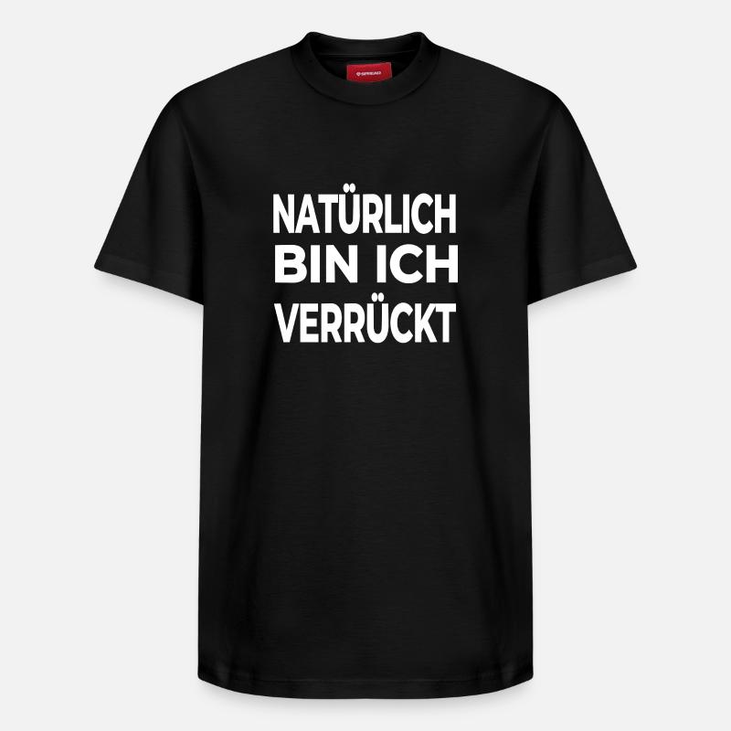 Fou - T-shirt unisexe décontracté en coton Supima – de SPREAD - noir