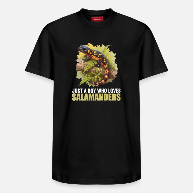Salamandre de feu Salamandre - T-shirt unisexe décontracté en coton Supima – de SPREAD - noir