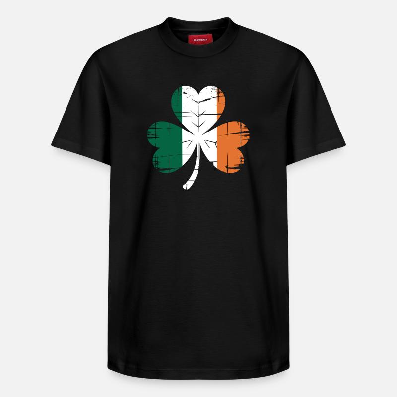 Fierté irlandaise - T-shirt unisexe décontracté en coton Supima – de SPREAD - noir