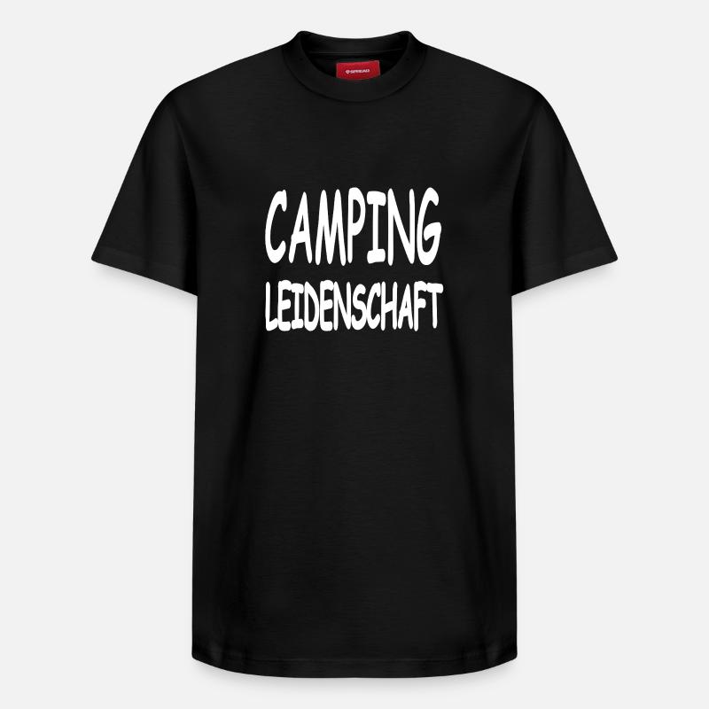 Camping - T-shirt unisexe décontracté en coton Supima – de SPREAD - noir