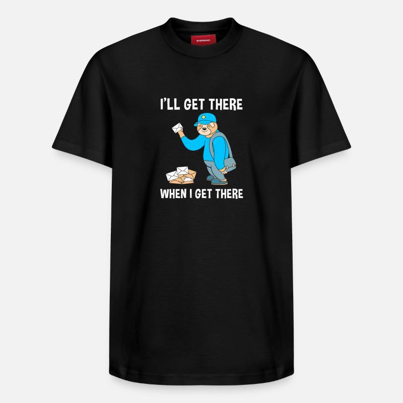 Post Postmark Postman - T-shirt unisexe décontracté en coton Supima – de SPREAD - noir
