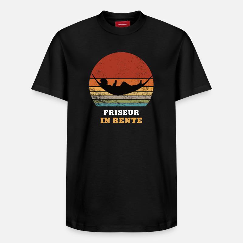 Coiffeur Retraite retraite Retraité - T-shirt unisexe décontracté en coton Supima – de SPREAD - noir