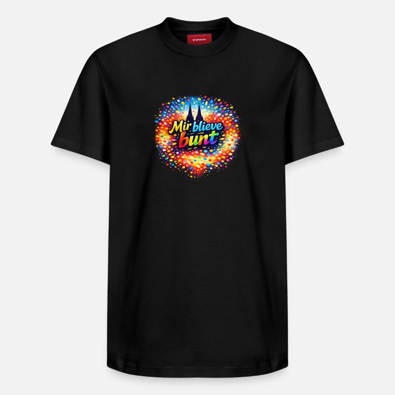 Mir_blieve_bunt - T-shirt unisexe décontracté en coton Supima – de SPREAD - noir