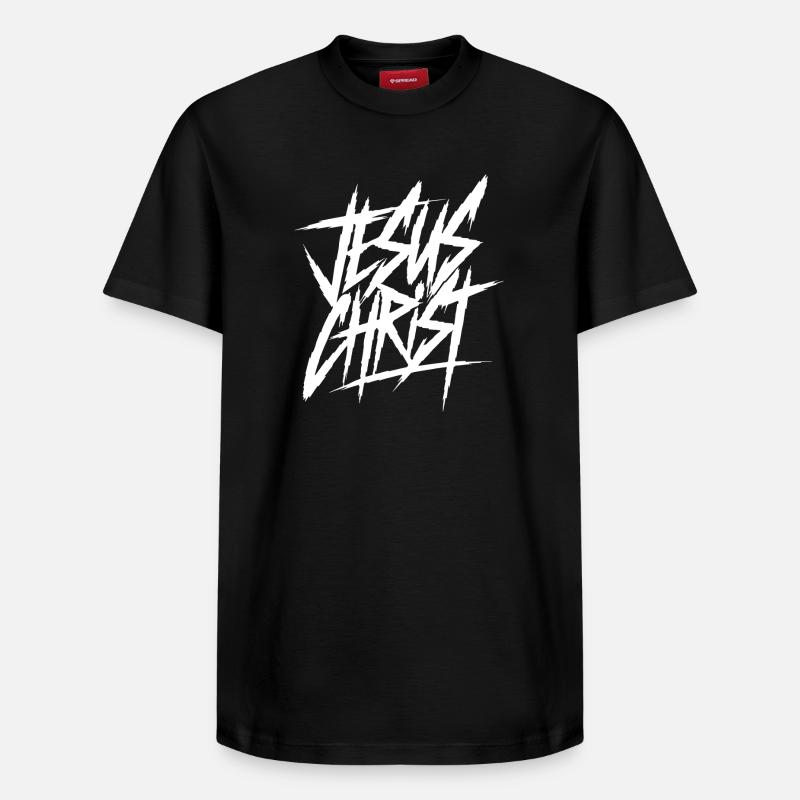 Graffiti Lettres, Jésus-Christ - T-shirt unisexe décontracté en coton Supima – de SPREAD - noir