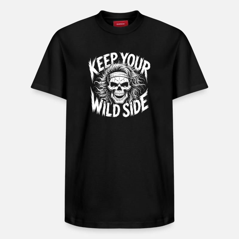 Garde ton côté sauvage - T-shirt unisexe décontracté en coton Supima – de SPREAD - noir