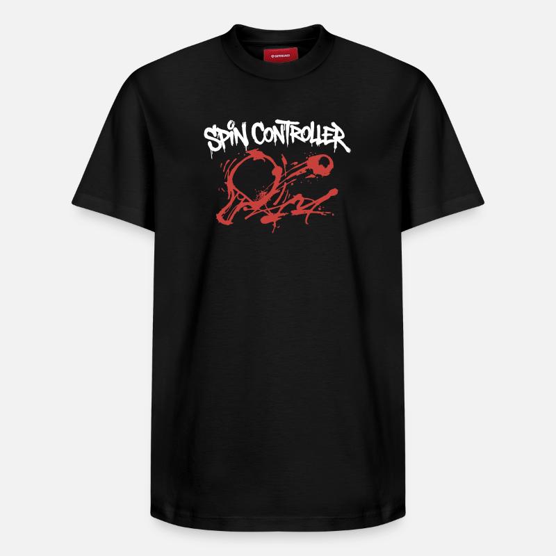 Spin Controller Graffiti - Relaxed Unisex Supima Cotton T-Shirt – von SPREAD - Schwarz
